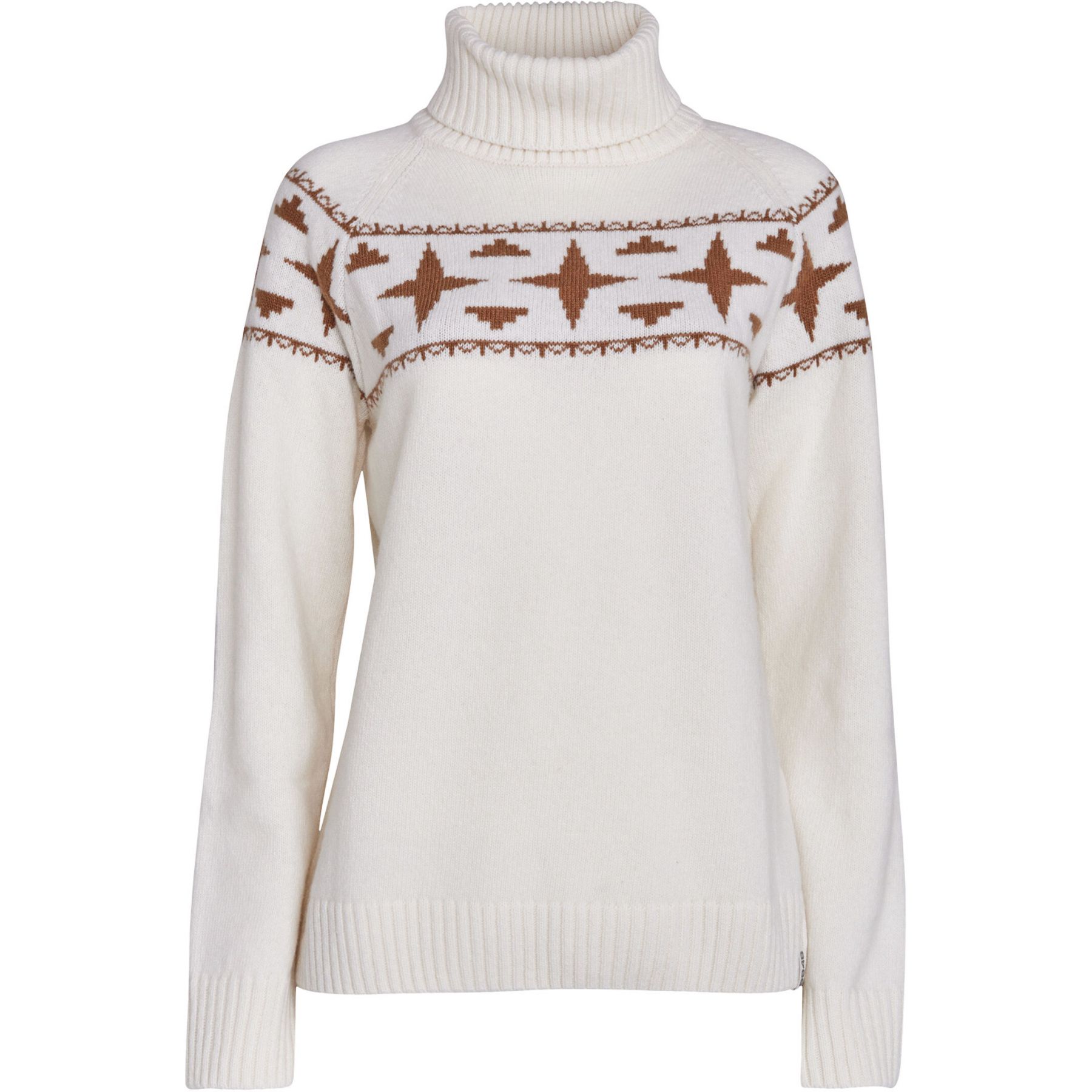 8848 Altitude Sage Wool Rollneck, dames, wit