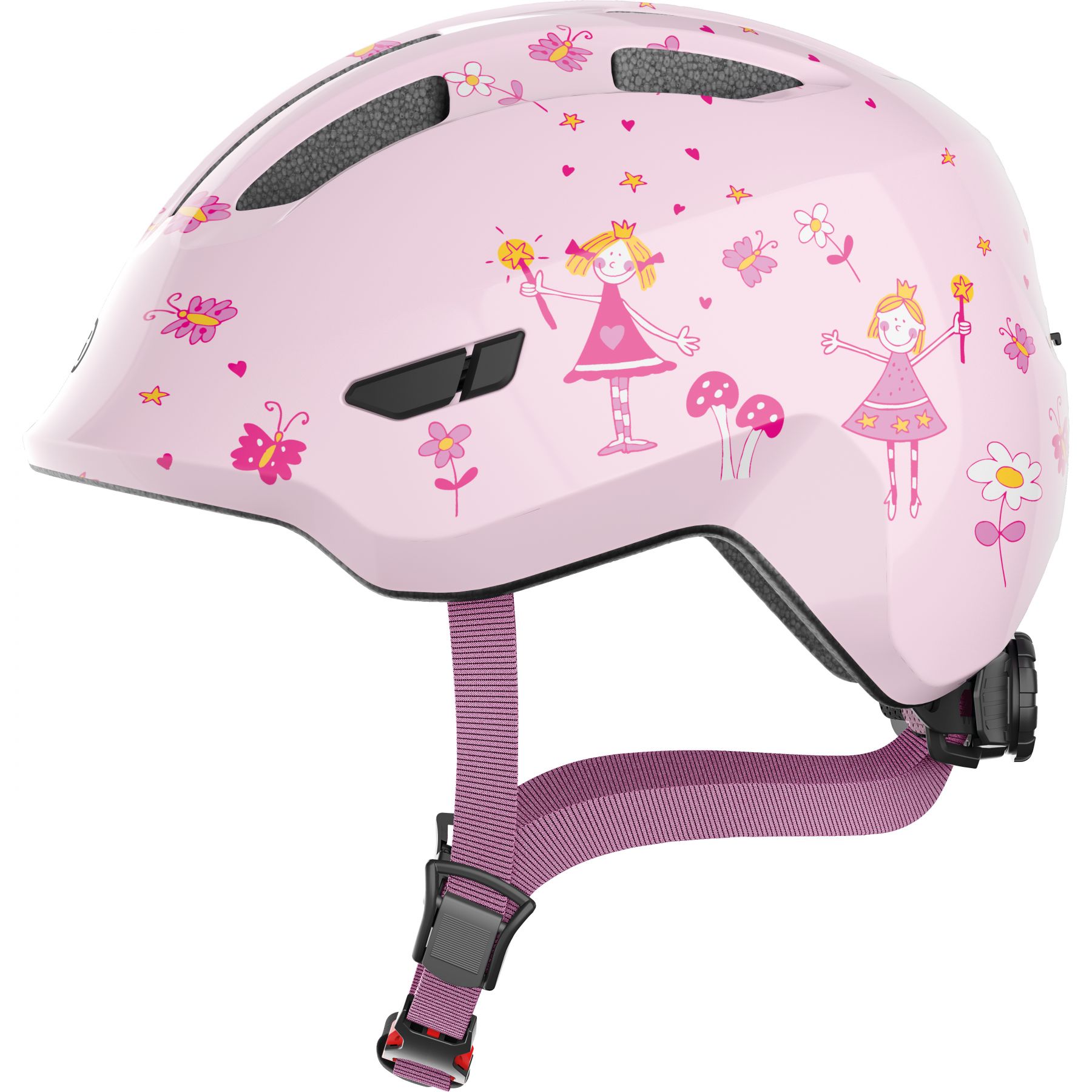 Abus Smiley 3.0, fietshelm, junior, rose princess