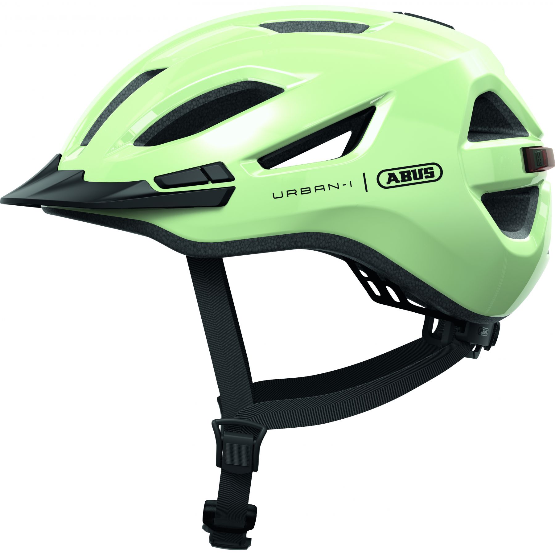 Fietshelm ABUS URBAN-I 4.0 pistacchio green M - 54-58 cm - lichtgroen - Geschikt voor gebruik op elektrische fietsen - stadsfietsen - 270 g