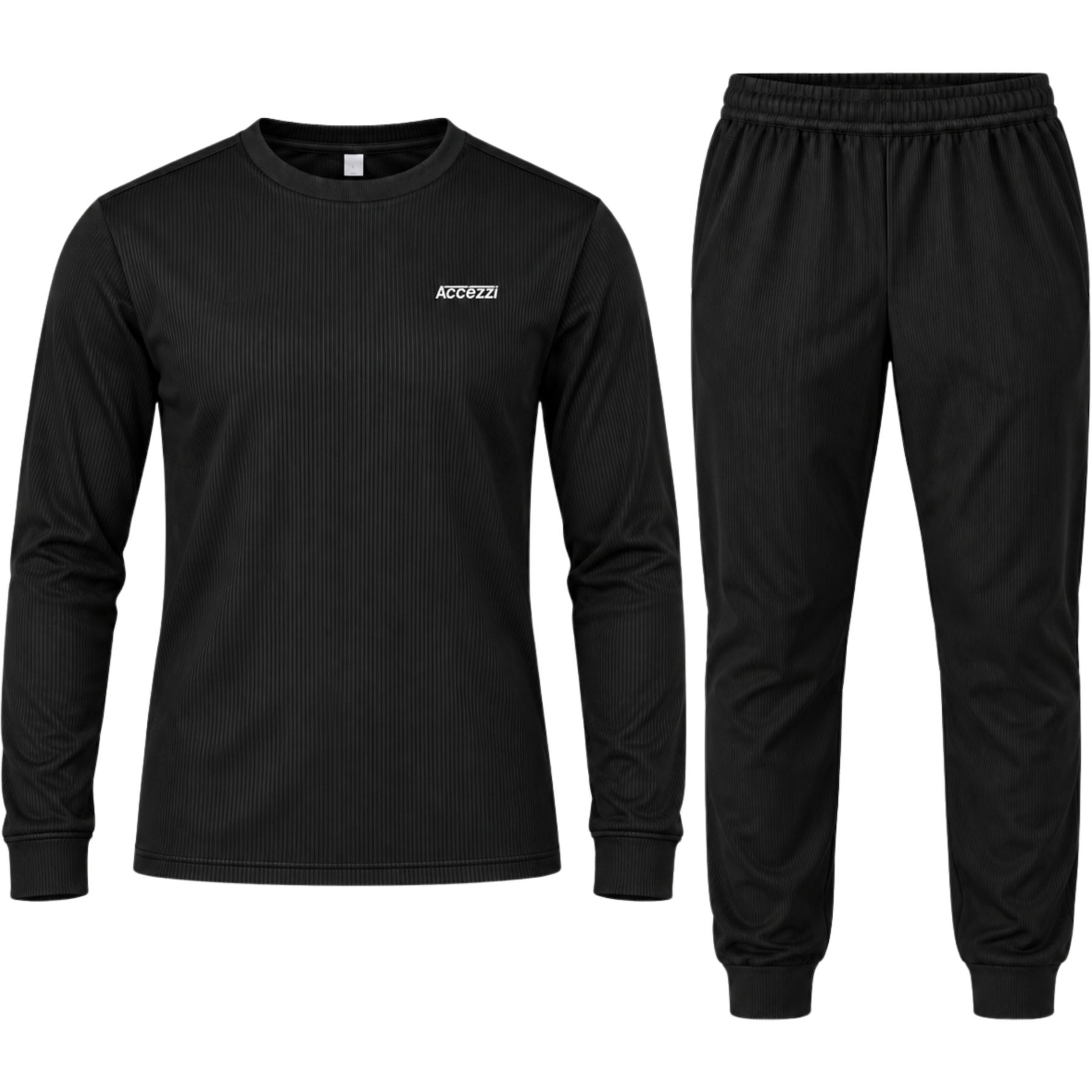 Accezzi Baselayer, thermokleding, heren, zwart