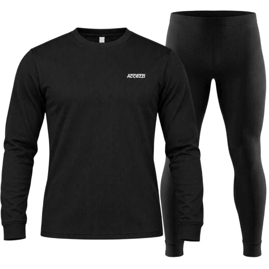 Accezzi Baselayer, thermokleding, heren, zwart