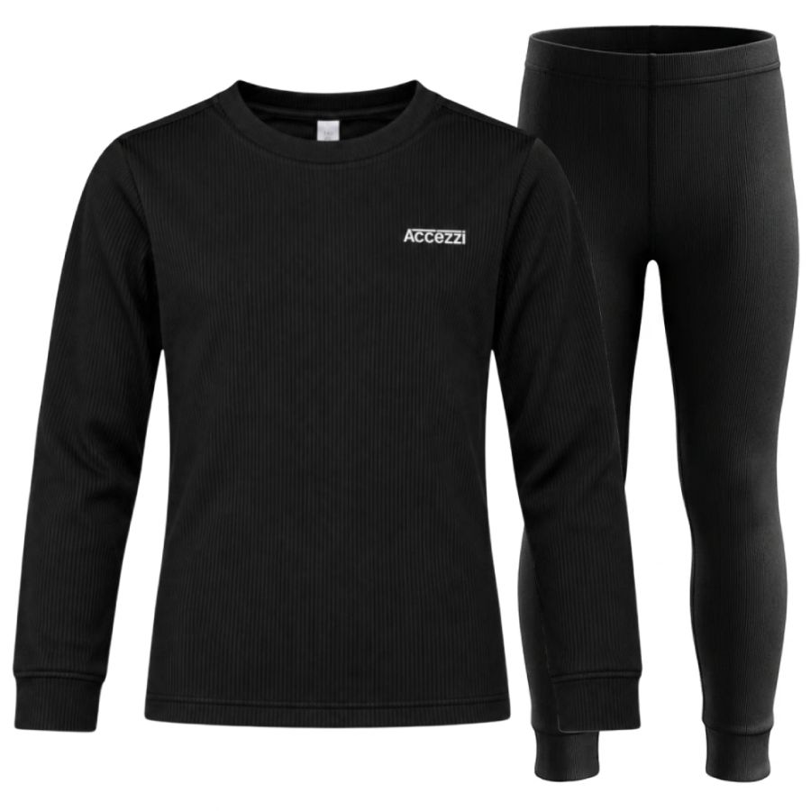 Accezzi Baselayer, thermokleding, junior, zwart