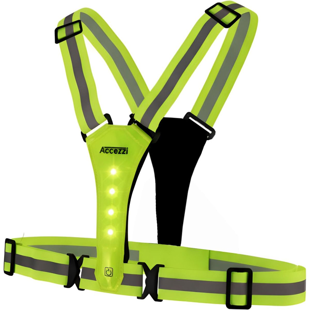 Accezzi LED reflectievest, groen