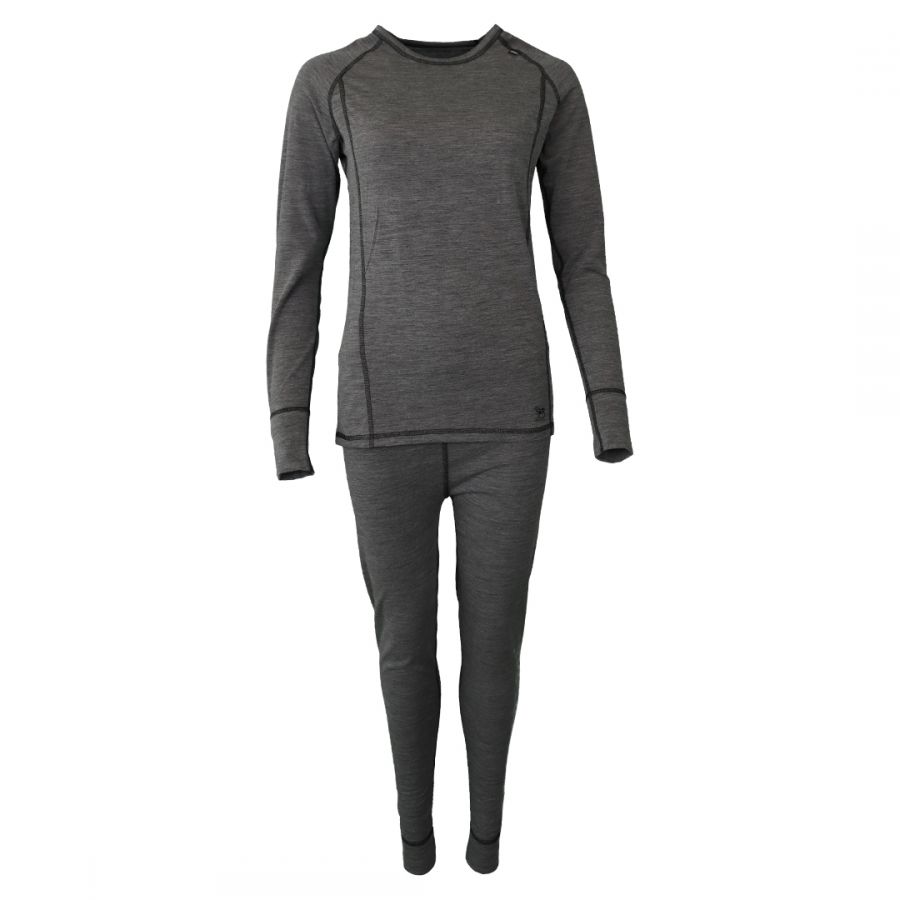 Accezzi Merino, ski-ondergoed, dame, grijs