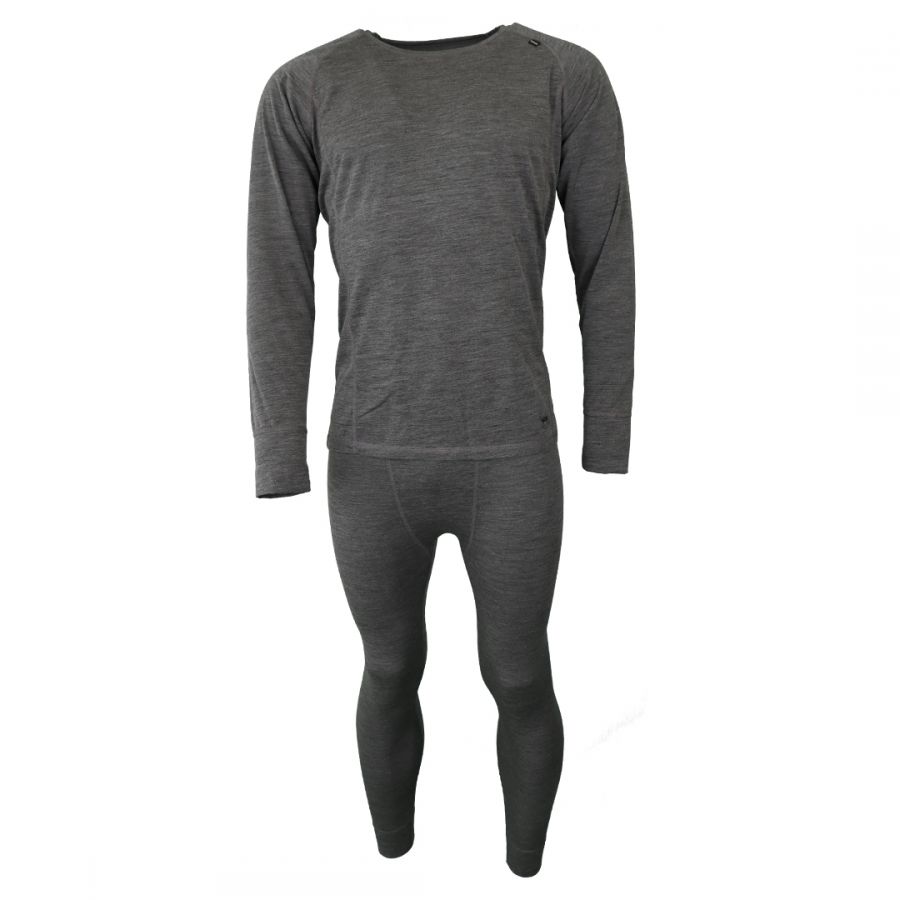 Accezzi Merino, ski-ondergoed, meneer, grijs