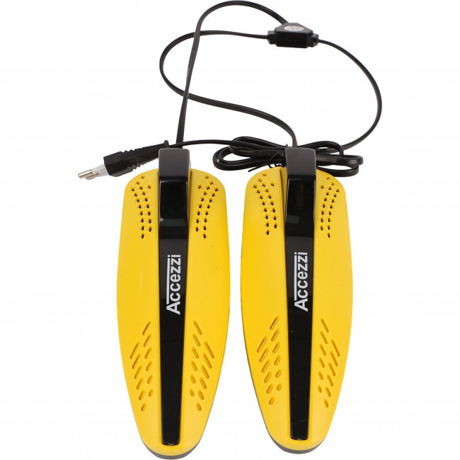Accezzi schoen- en laarzenwarmer, zwart/geel
