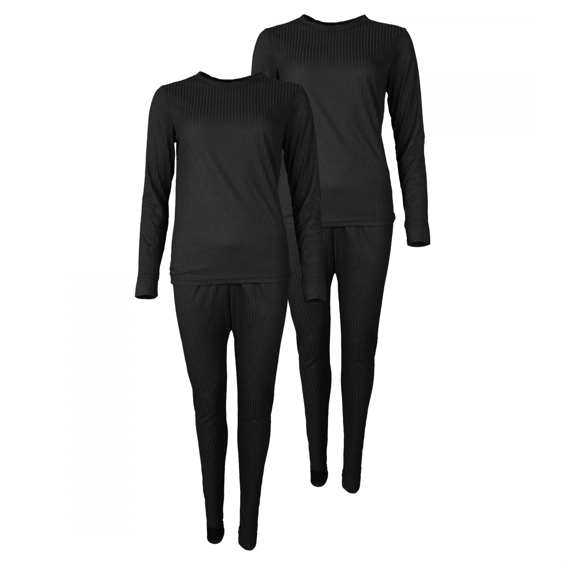 Accezzi skiondergoed, dames, zwart, 2 sets