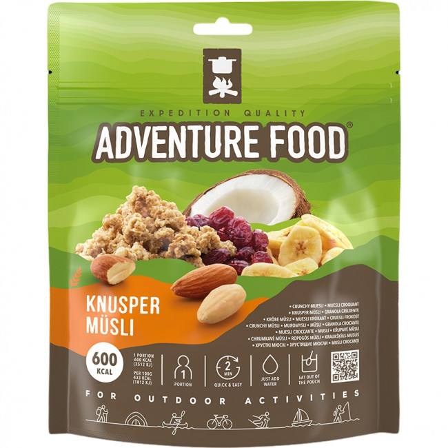 Adventure Food Knapperige Muesli, gevriesdroogd voedsel