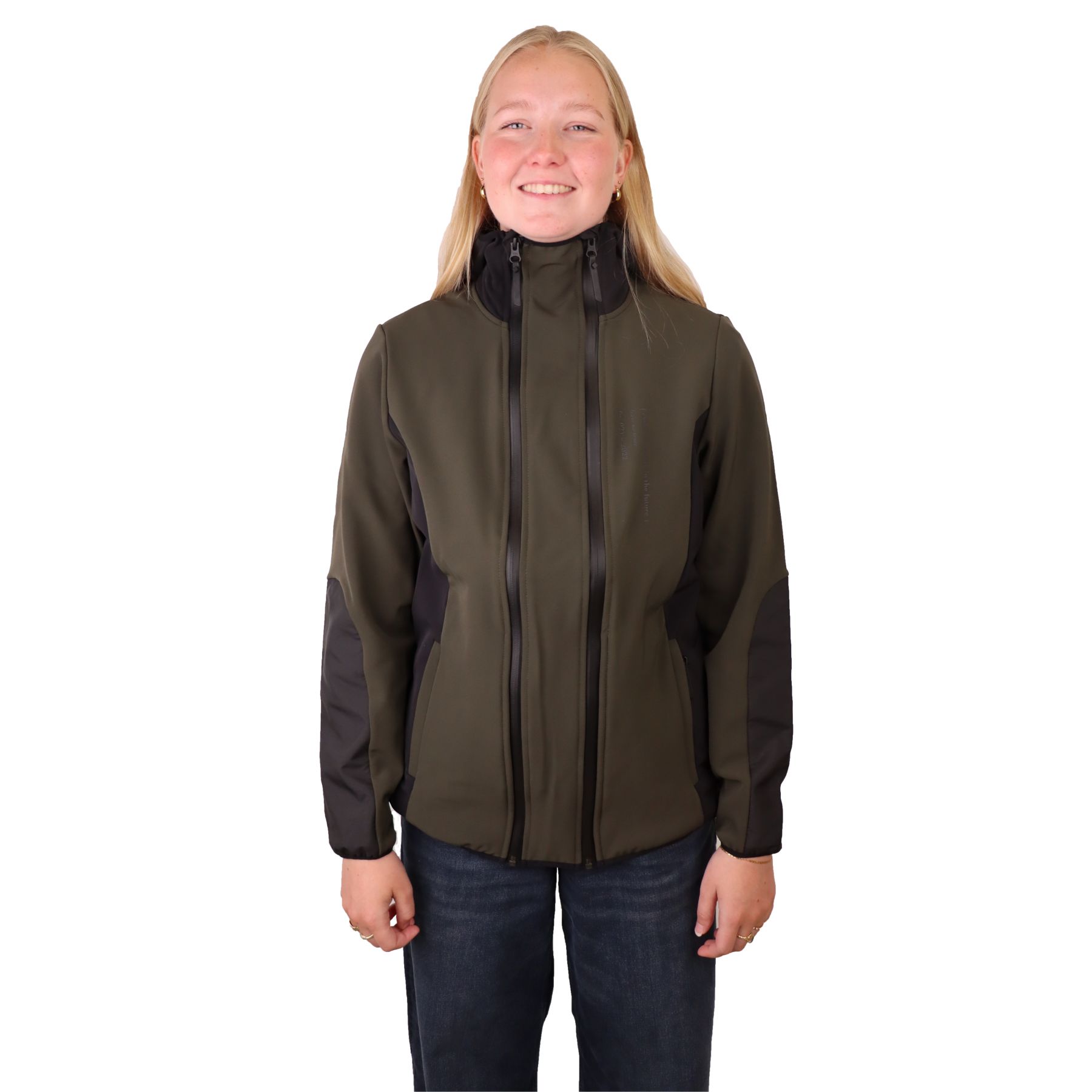Aeonian the FENIX, softshell jas, dames, donkergroen