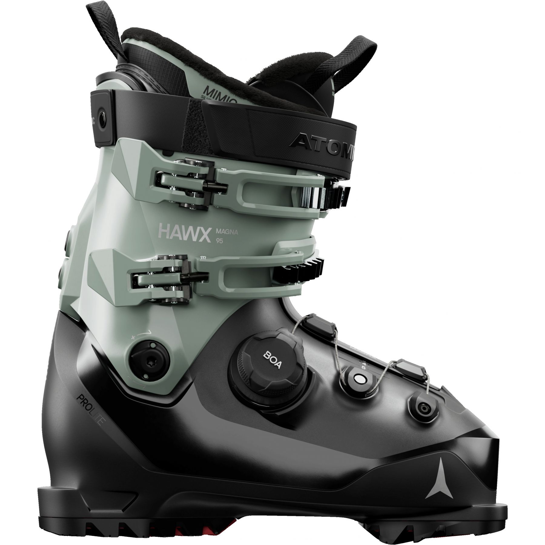 Atomic Hawx magna 95 BOA, skischoenen, dames, zwart/groen