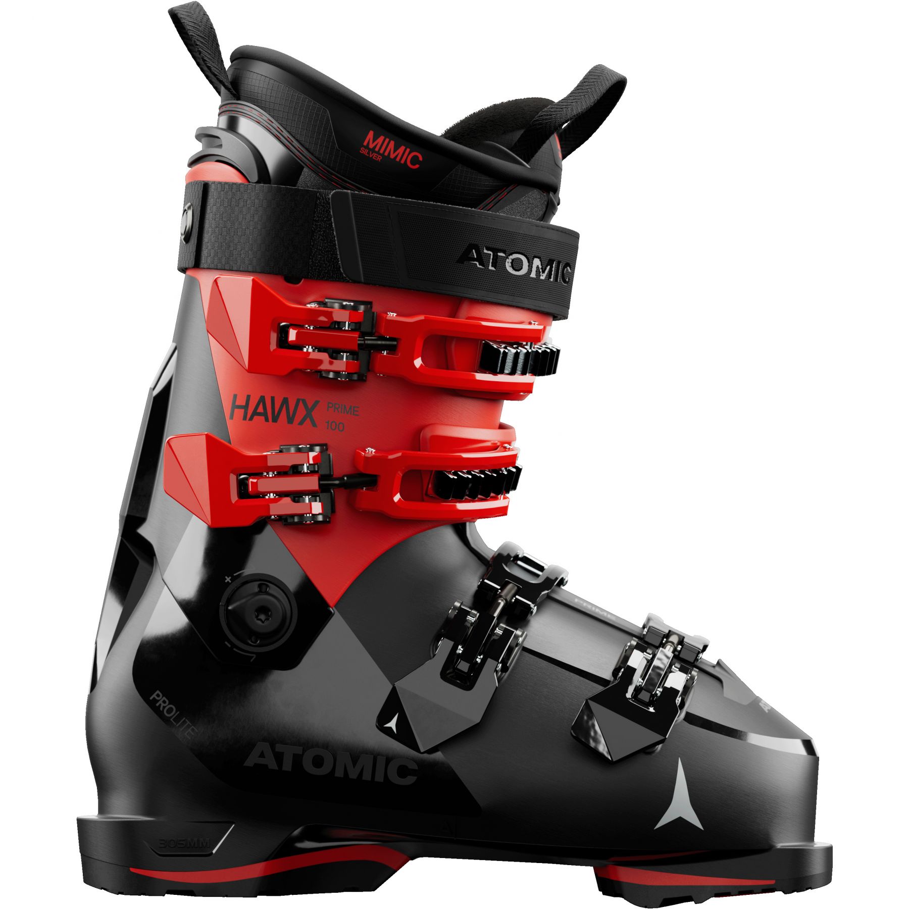 Atomic Hawx prime 100, skischoenen, heren, zwart/rood
