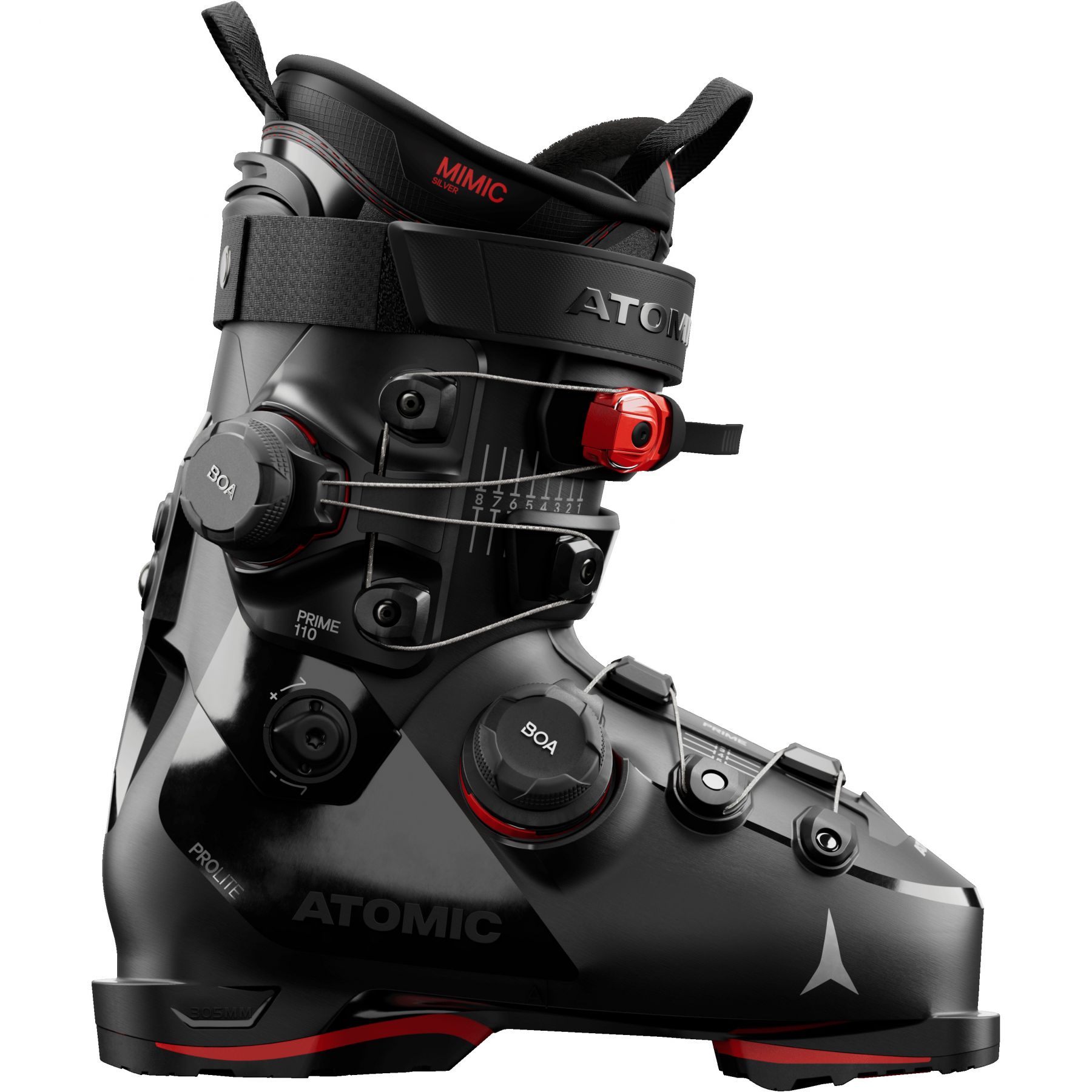 Atomic Hawx Prime 110 Dual Boa Alpine Skischoenen Zwart 26.0-26.5