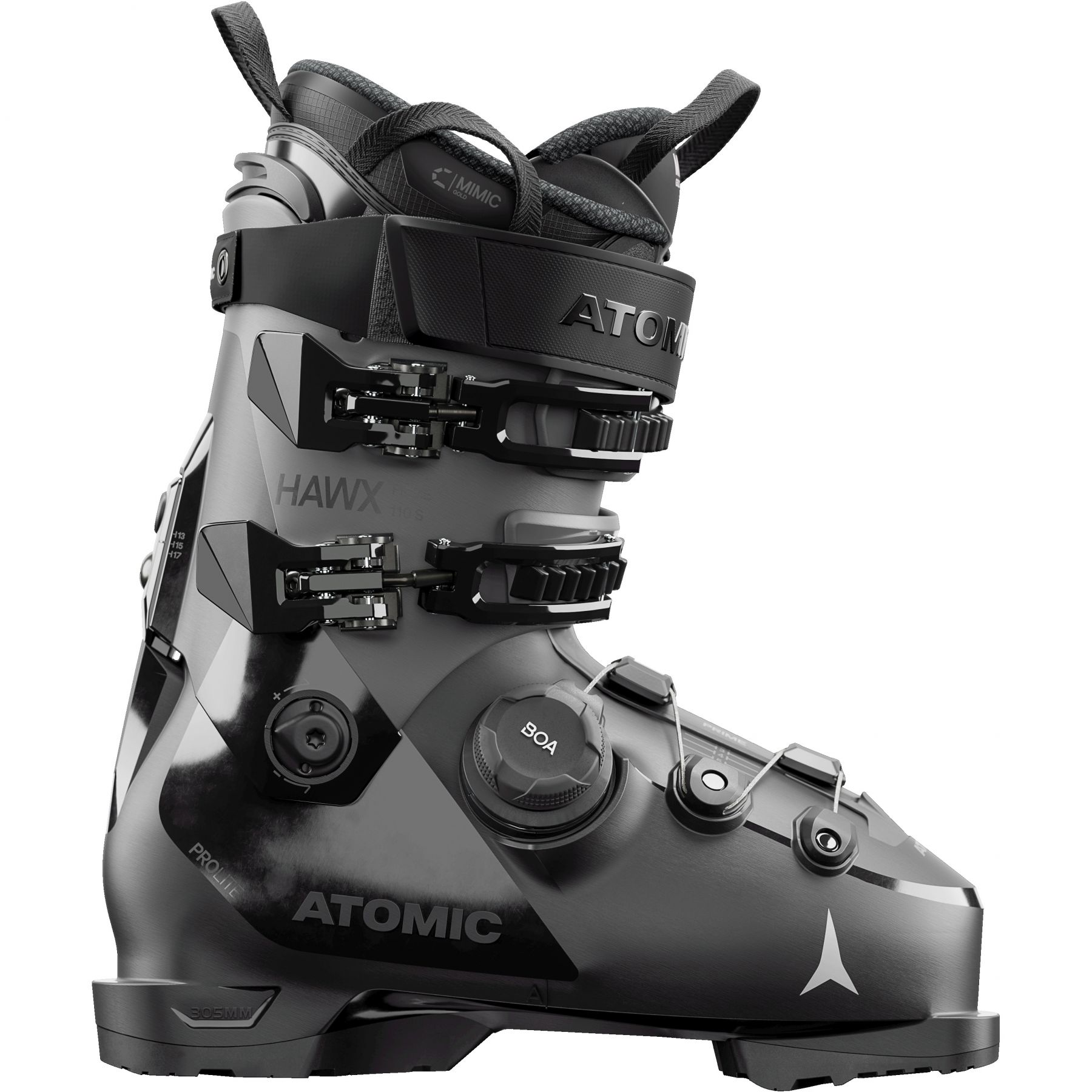 Atomic Hawx prime 110 S BOA, skischoenen, heren, grijs/zwart