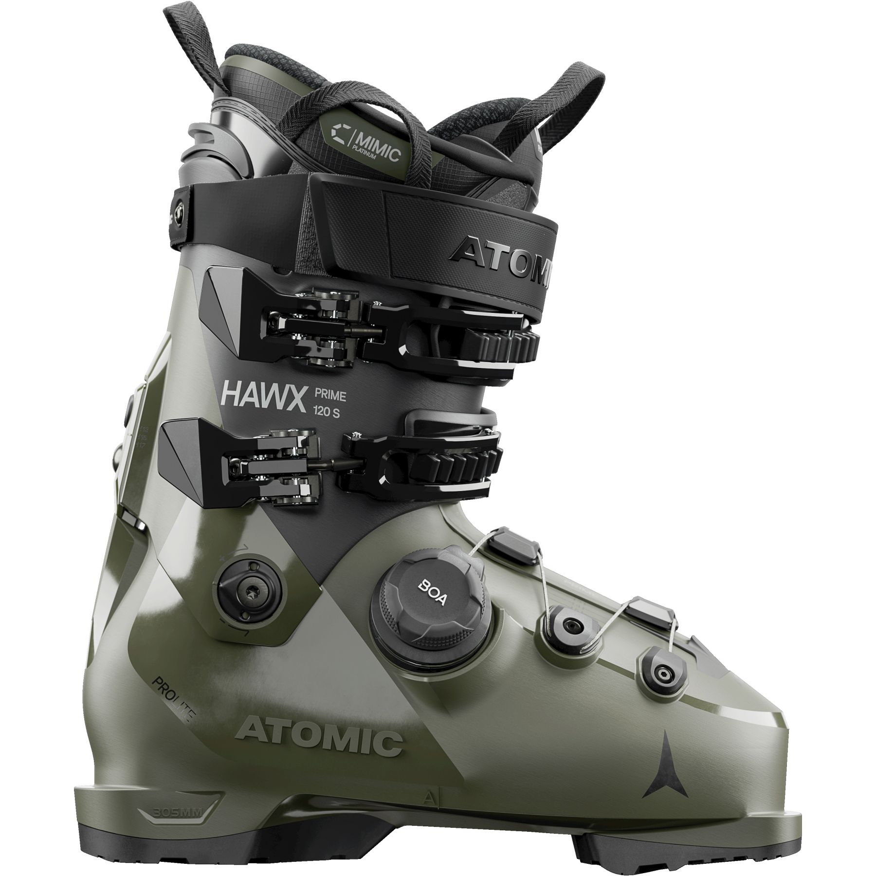 Atomic Hawx prime 120 S BOA, skischoenen, heren, olive
