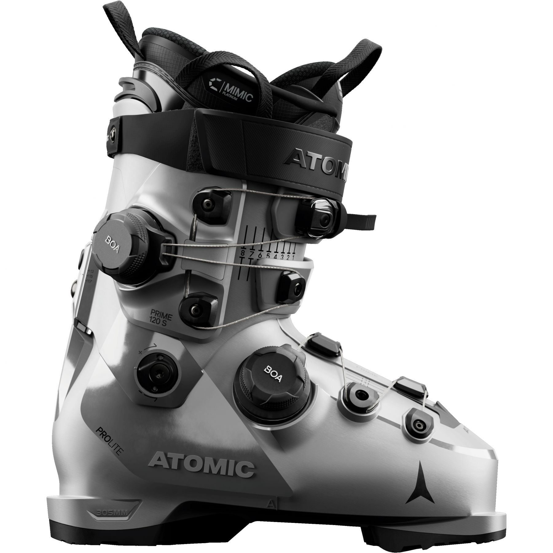 Atomic Hawx prime 120 S DUAL BOA, skischoenen, heren, zilver