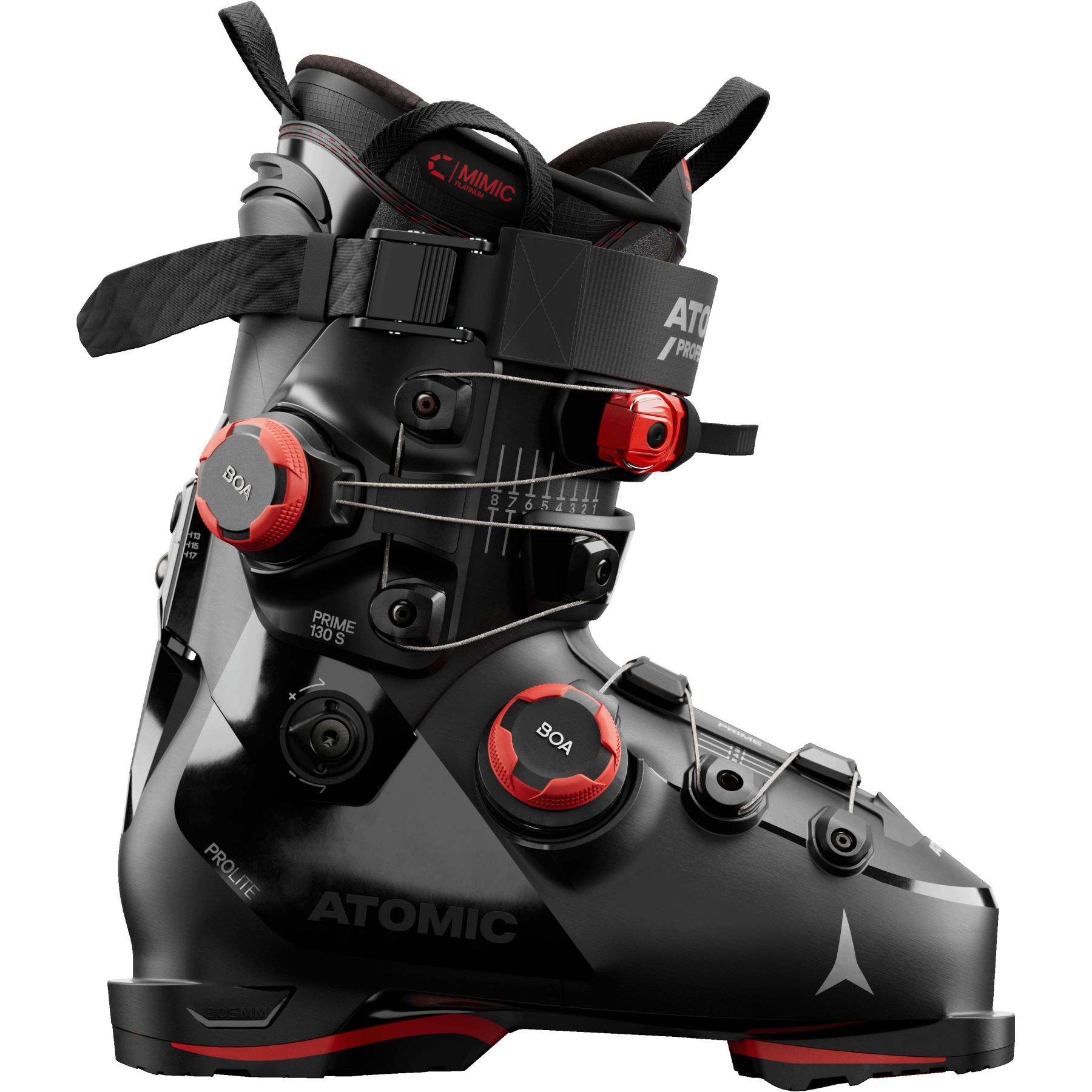 Atomic Hawx prime 130 S DUAL BOA, skischoenen, heren, zwart