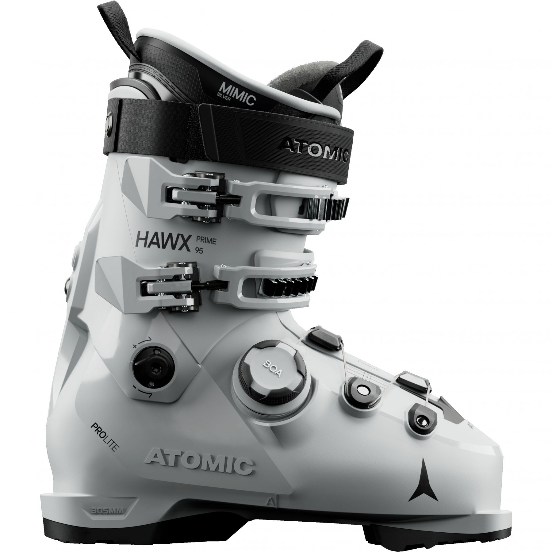 Atomic Hawx prime 95 BOA, skischoenen, dames, grijs