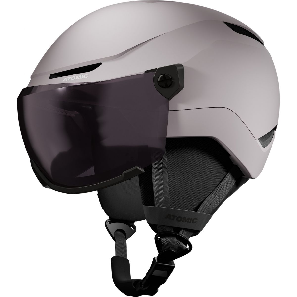 Atomic Revent Visor, skihelm met vizier, junior, grijs