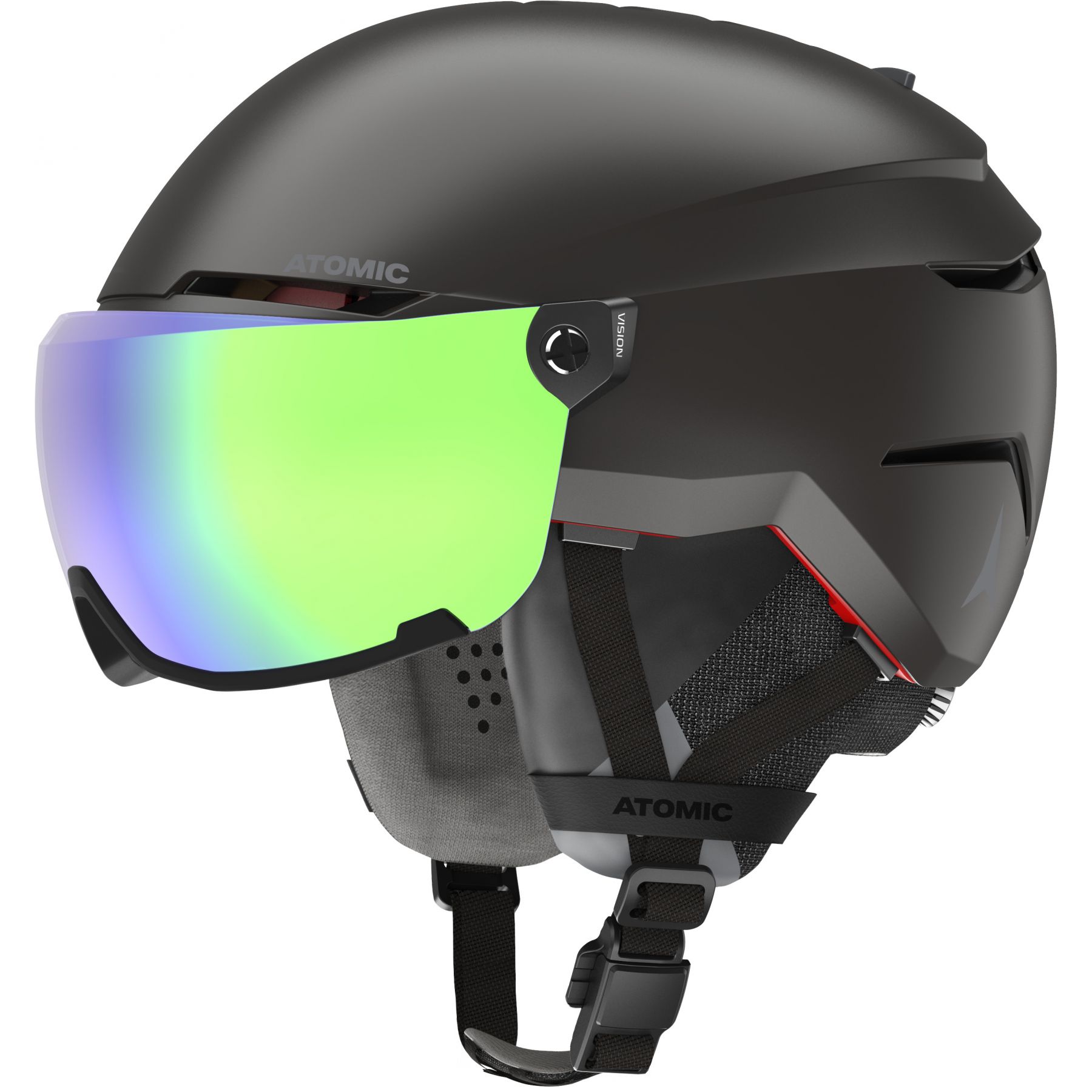 Atomic Savor Amid Visor HD, skihelm met vizier, zwart