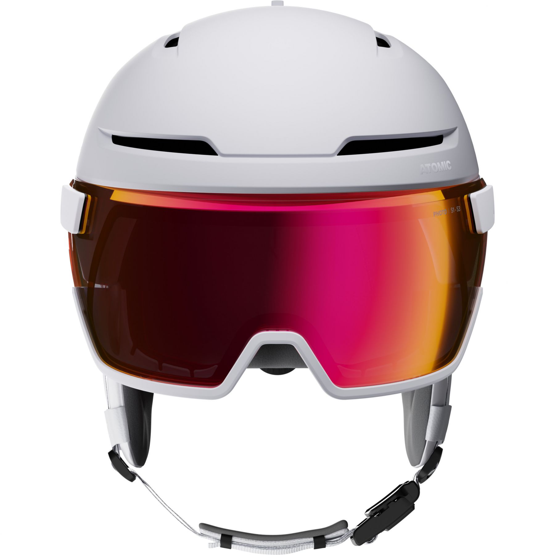 Atomic Savor GT Amid Visor Photo, skihelm met vizier, wit