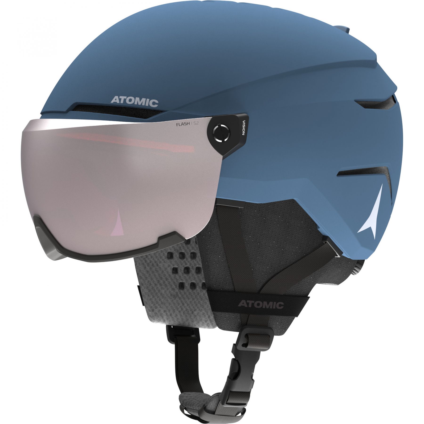 Atomic Savor Visor, skihelm met vizier, junior, blauw