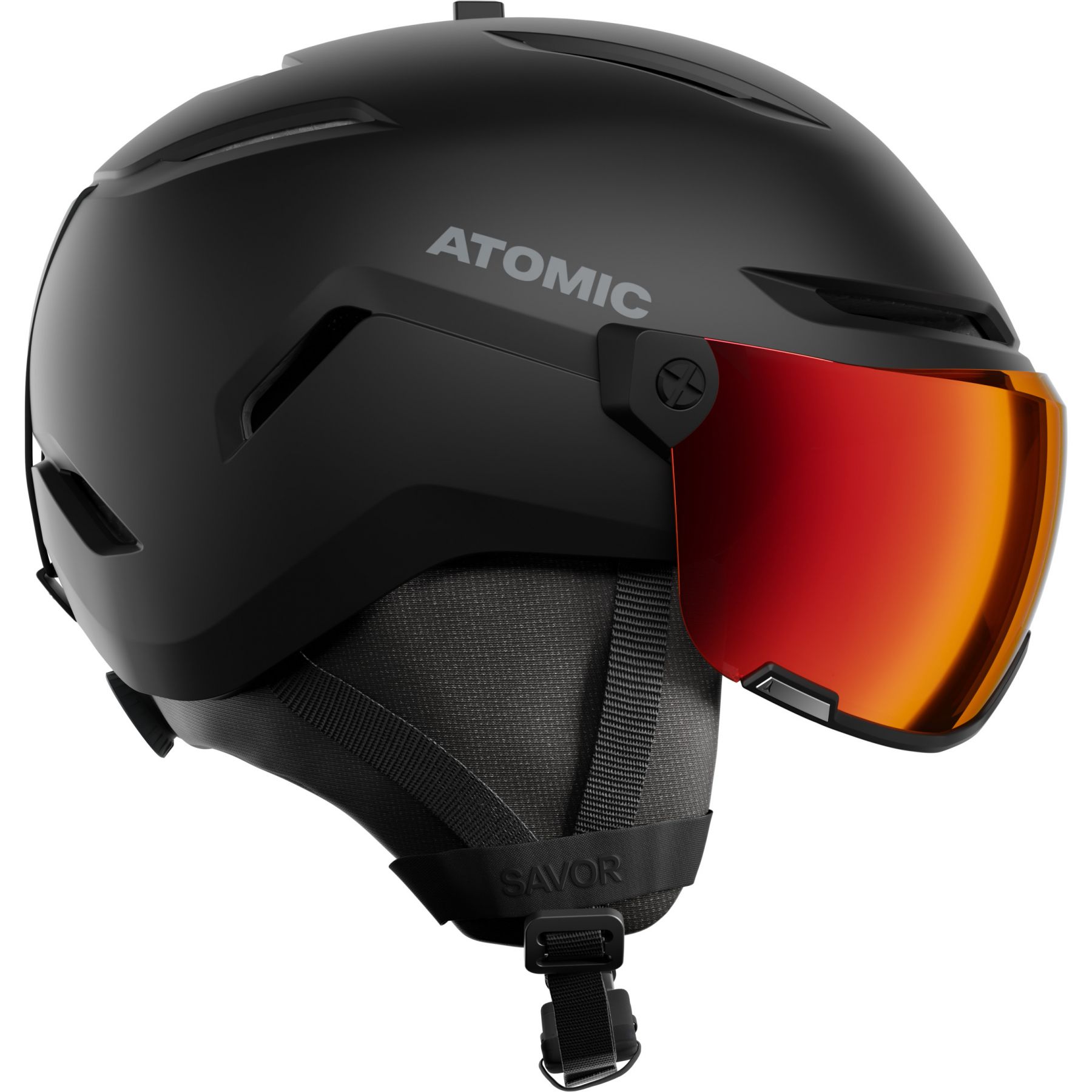 Atomic Savor Visor Stereo, skihelm met vizier, zwart