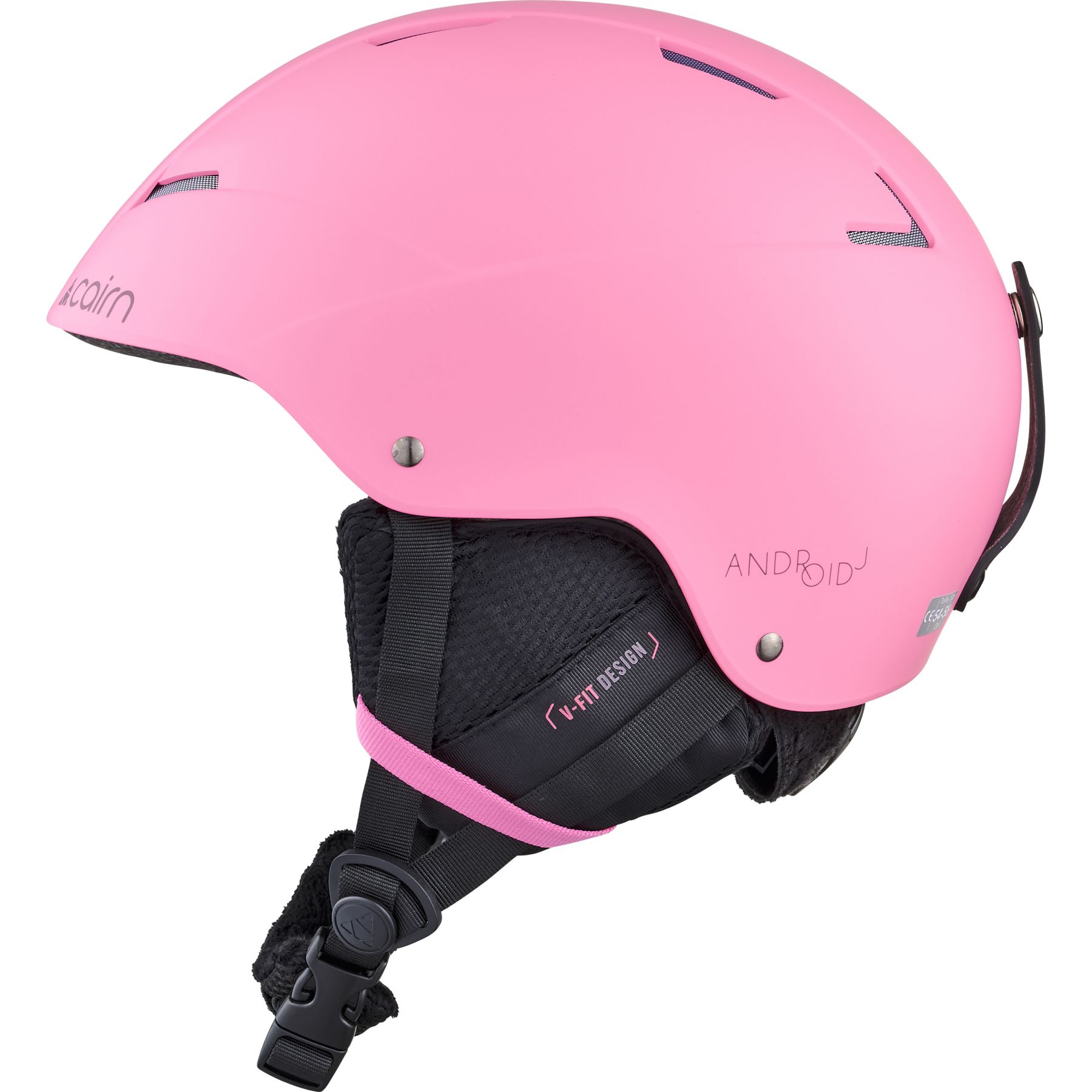 Cairn Android J, skihelm, junior, roze