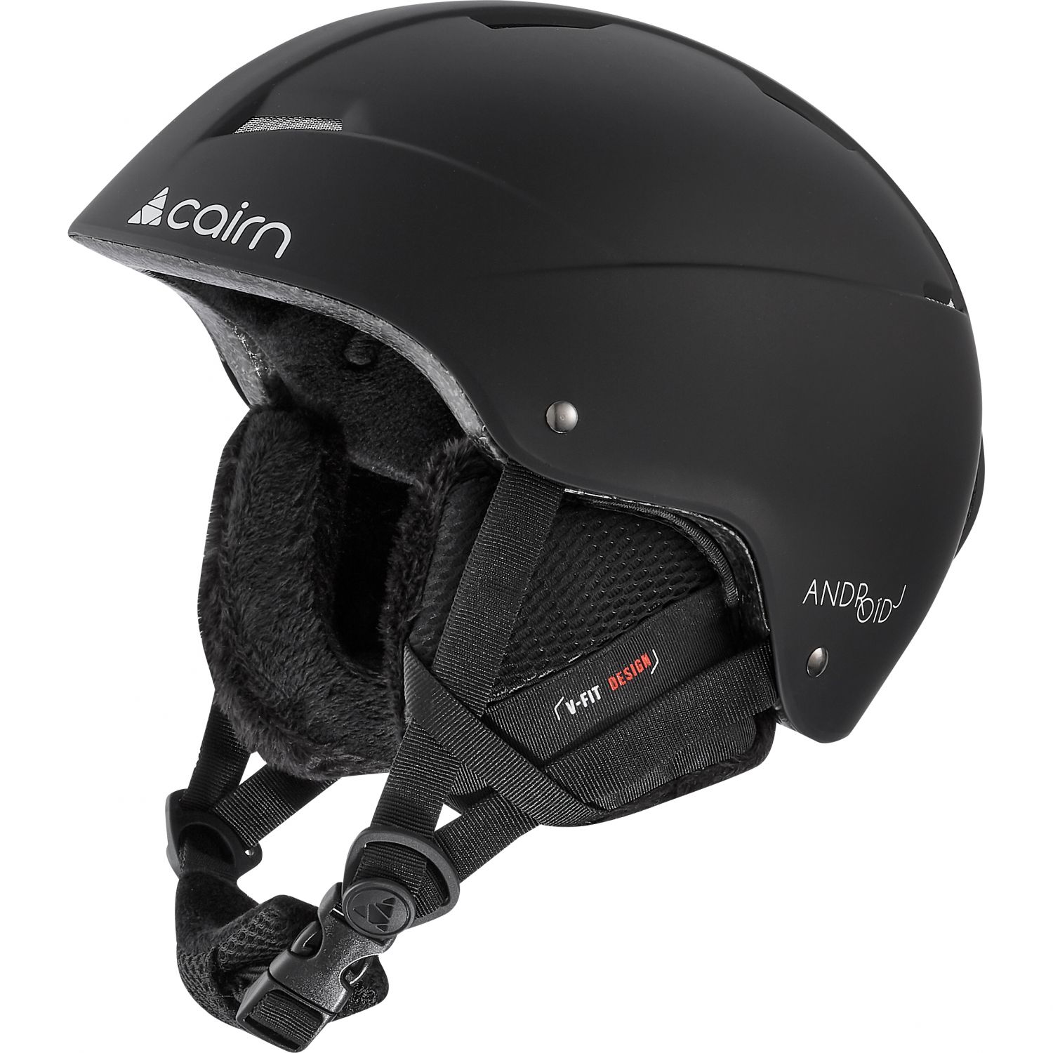 Cairn Android, skihelm, junior, mat zwart