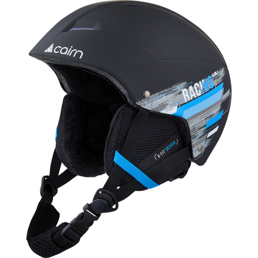 Cairn Flow J, skihelm, junior, mat zwart racing