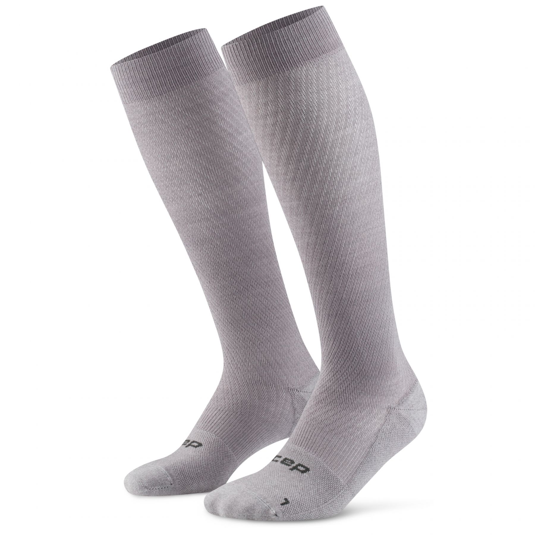 CEP Flight Socks Tall, hardloopsokken, dames, grijs