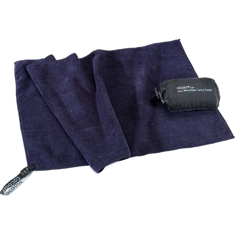 Cocoon Terry Towel Light, Microvezel Handdoek, dolfijnblauw