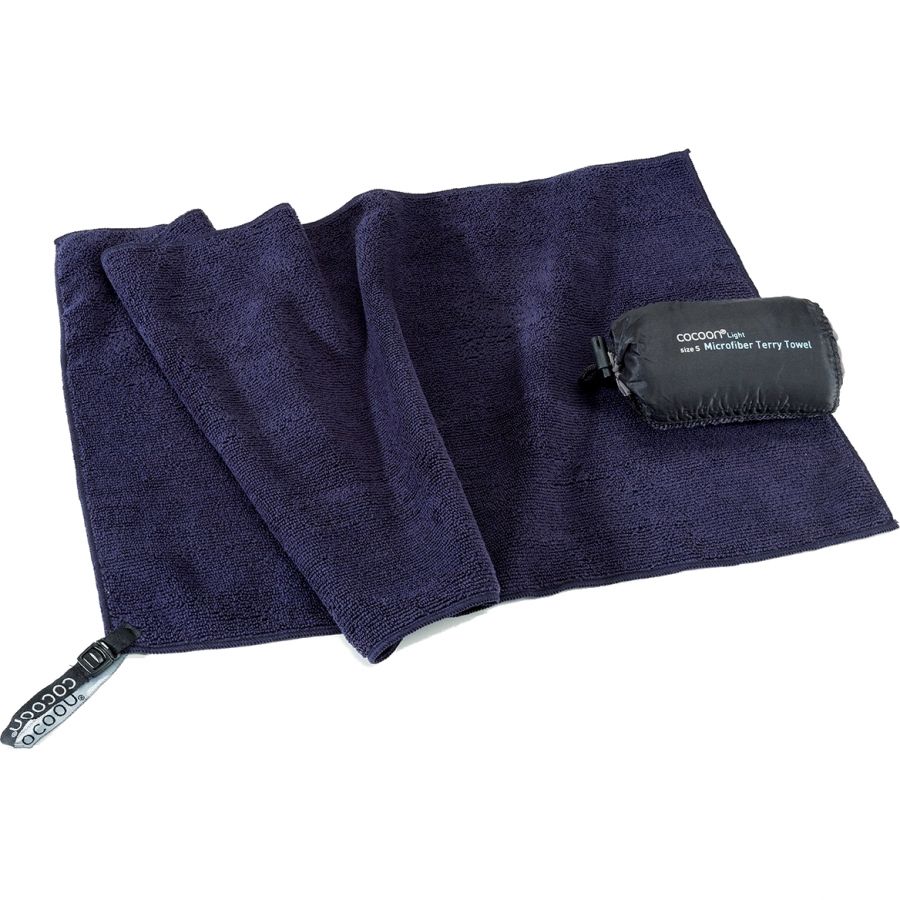 Cocoon Terry Towel Light, Microvezel Handdoek, dolfijnblauw