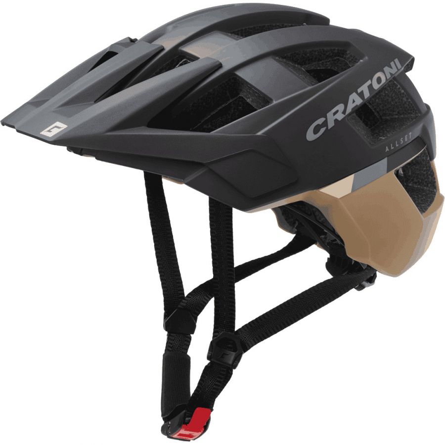 Cratoni AllSet, fietshelm, zwart/beige