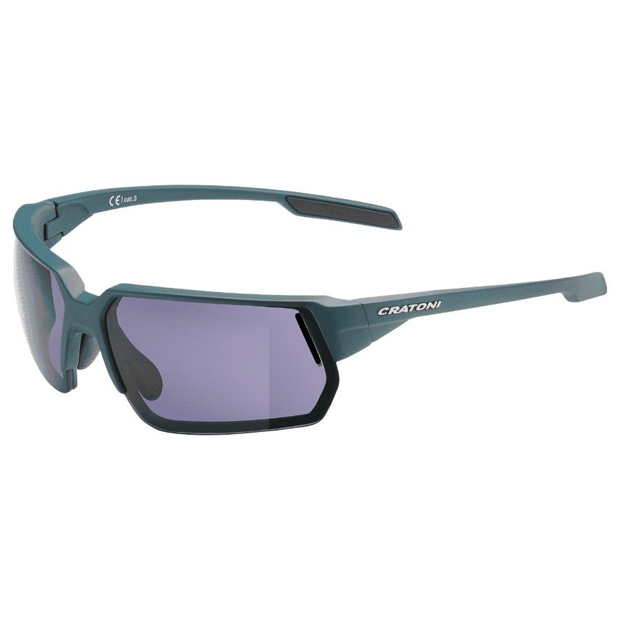 Cratoni C-Lite Color+ Lifestyle Grey Blue W/O Mirror, zonnebril, mat blauw