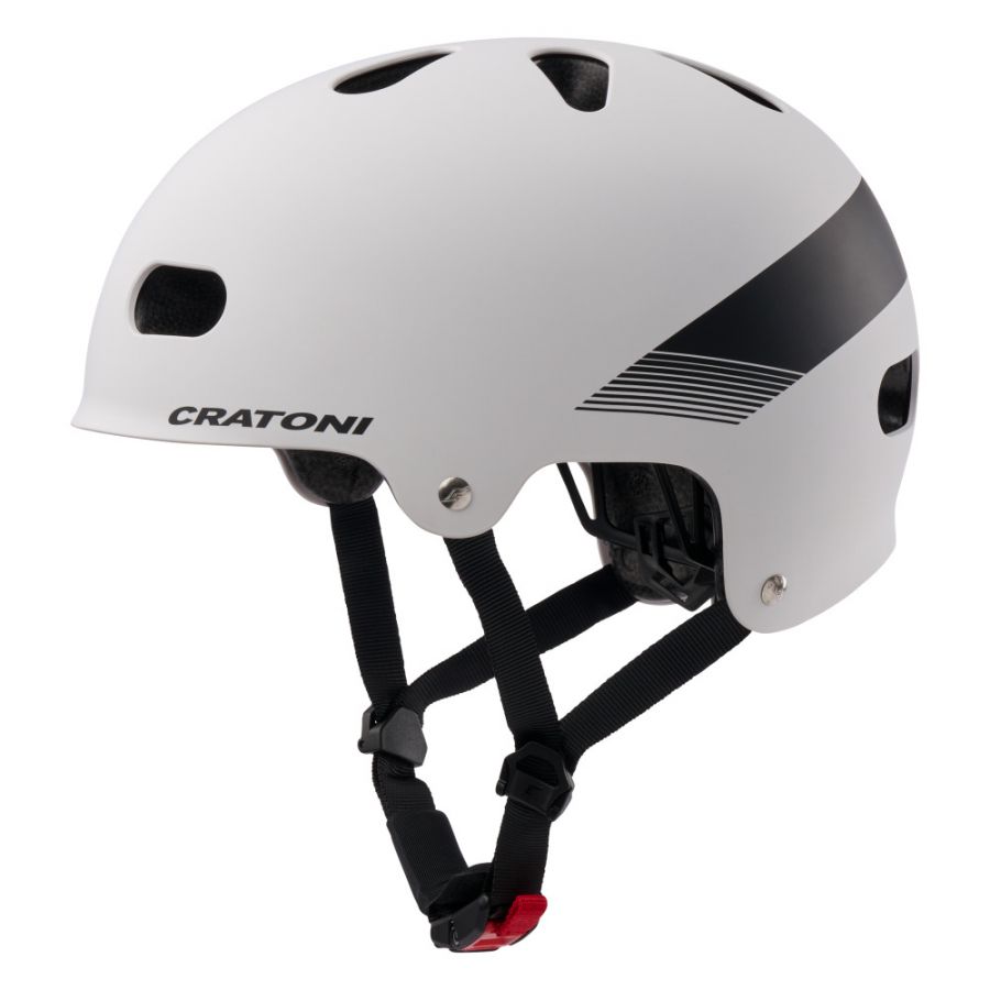 Kinderhelm Cratoni C-mate Jr. Wit/zwart Mat - S/m (54-58cm) - UNI