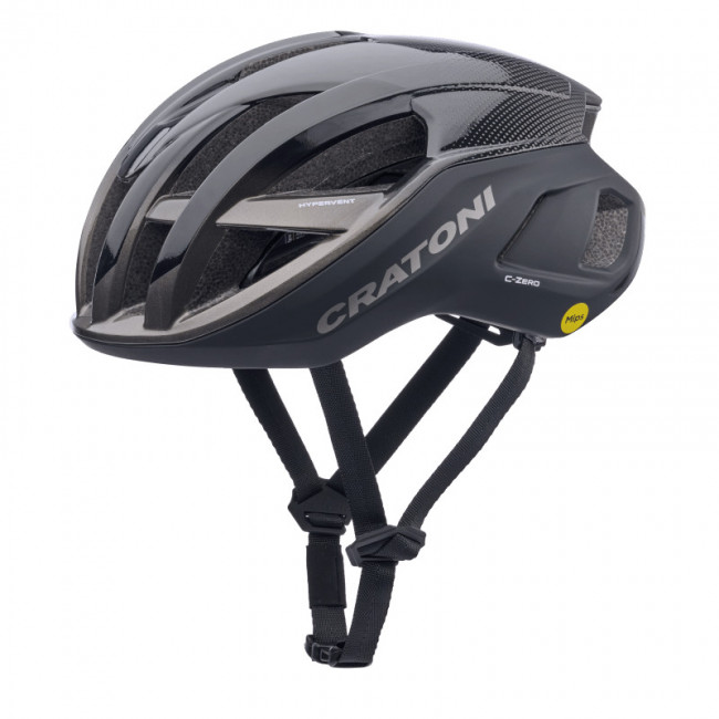 Helm Cratoni C-zero Mips Zwart Glanzend Mat - M/l (56-58cm) - M-L (56-58 cm)