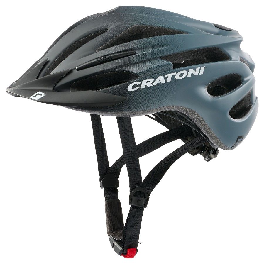 Kinderhelm Cratoni Pacer Jr. Zwart/grijs Mat - S/m (54-58cm) - XS-S (50-55 cm)