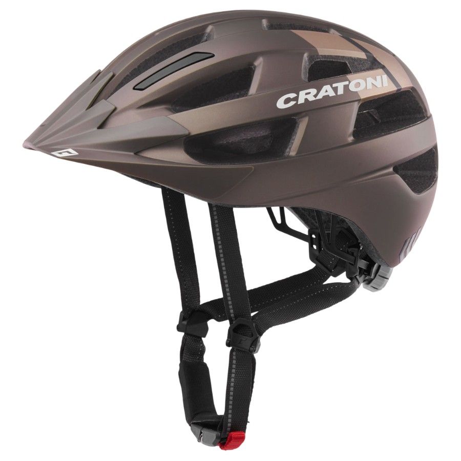 Cratoni Velo-X, fietshelm, mat bruin
