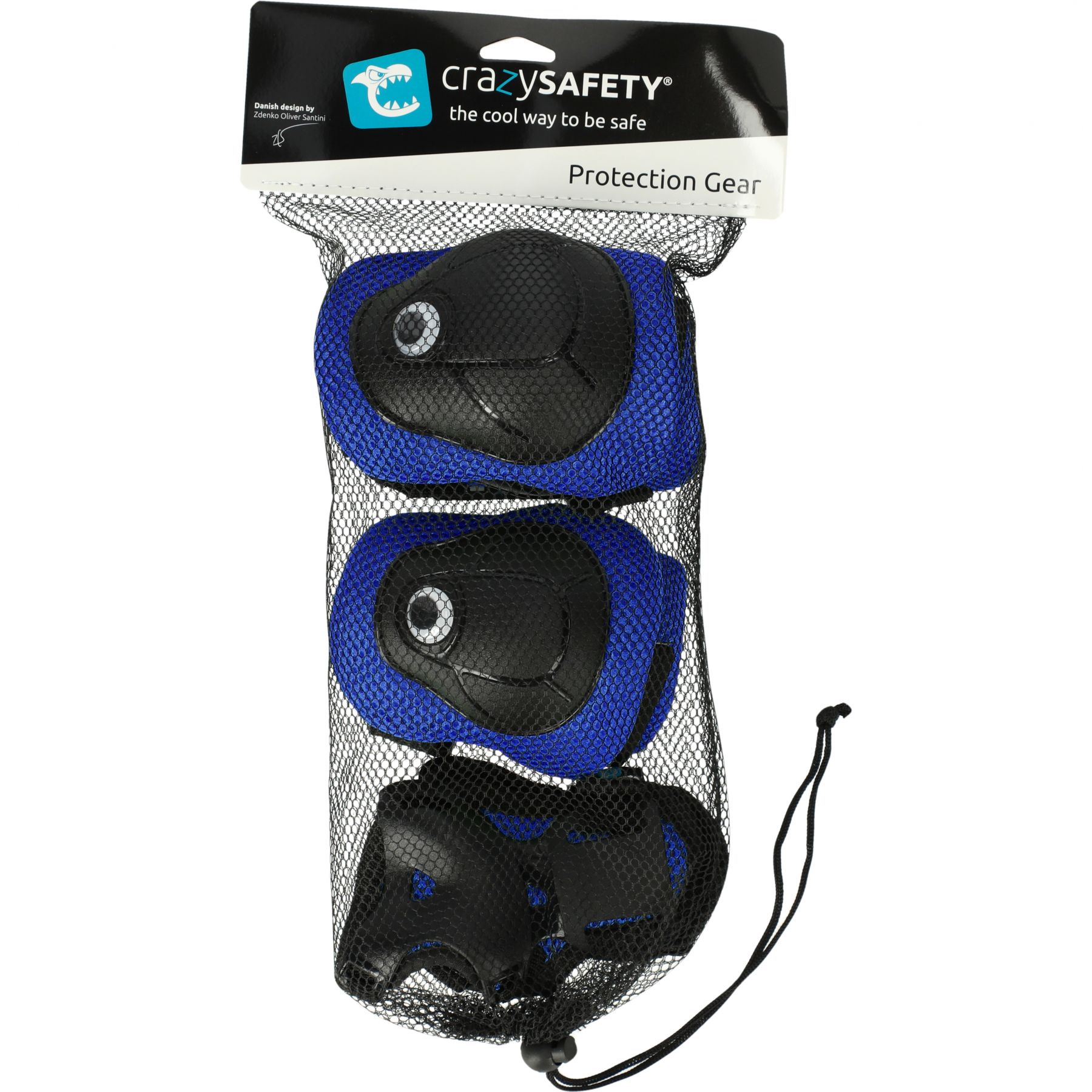 Crazy Safety, beschermset, junior, blauw