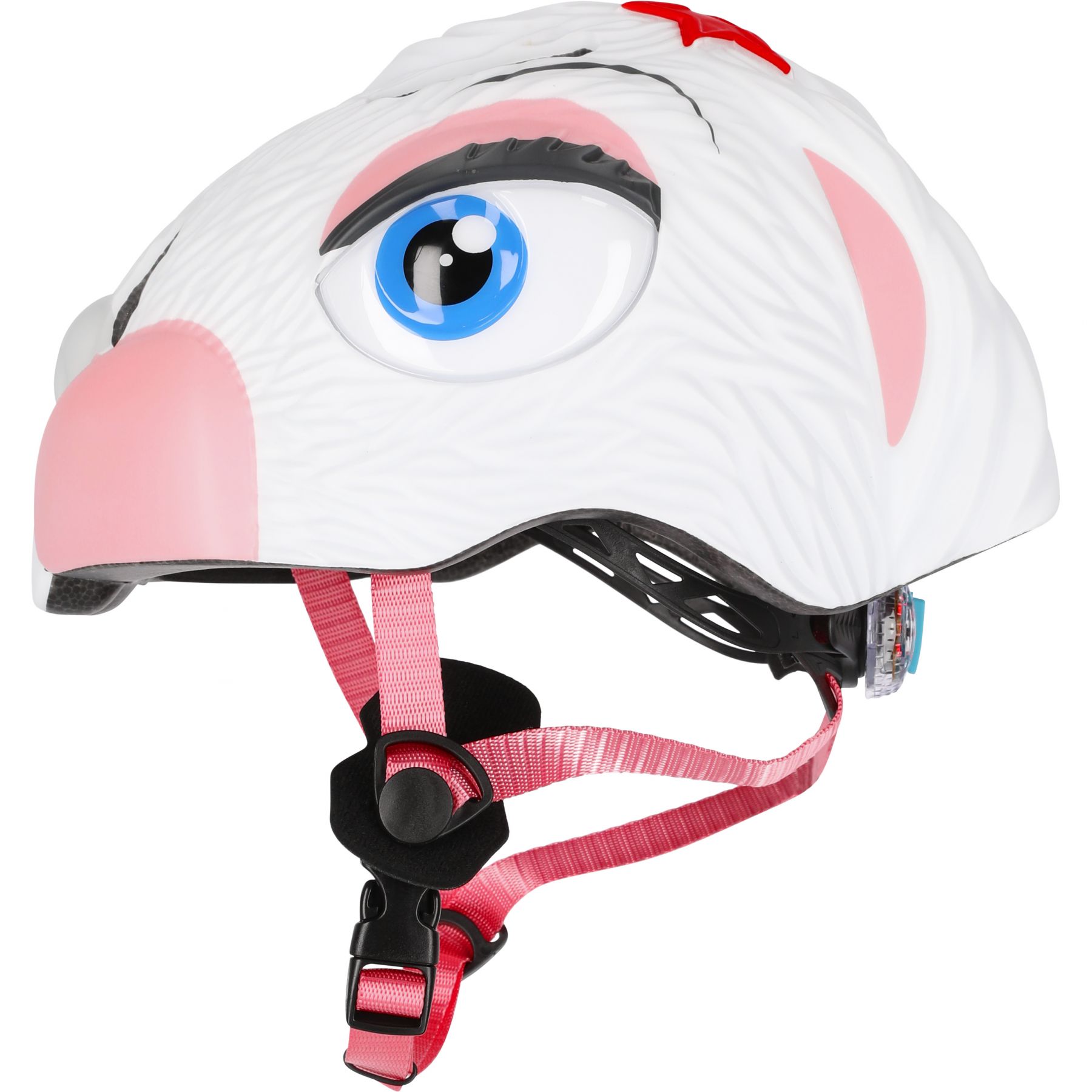 Crazy Safety Bunny, fietshelm, junior, wit
