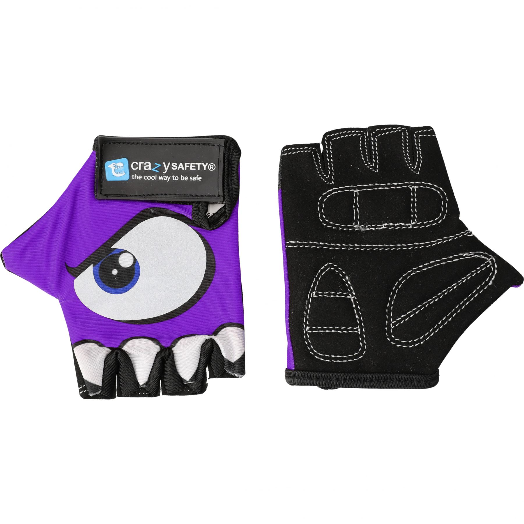 Crazy Safety, fietshandschoenen, junior, paars