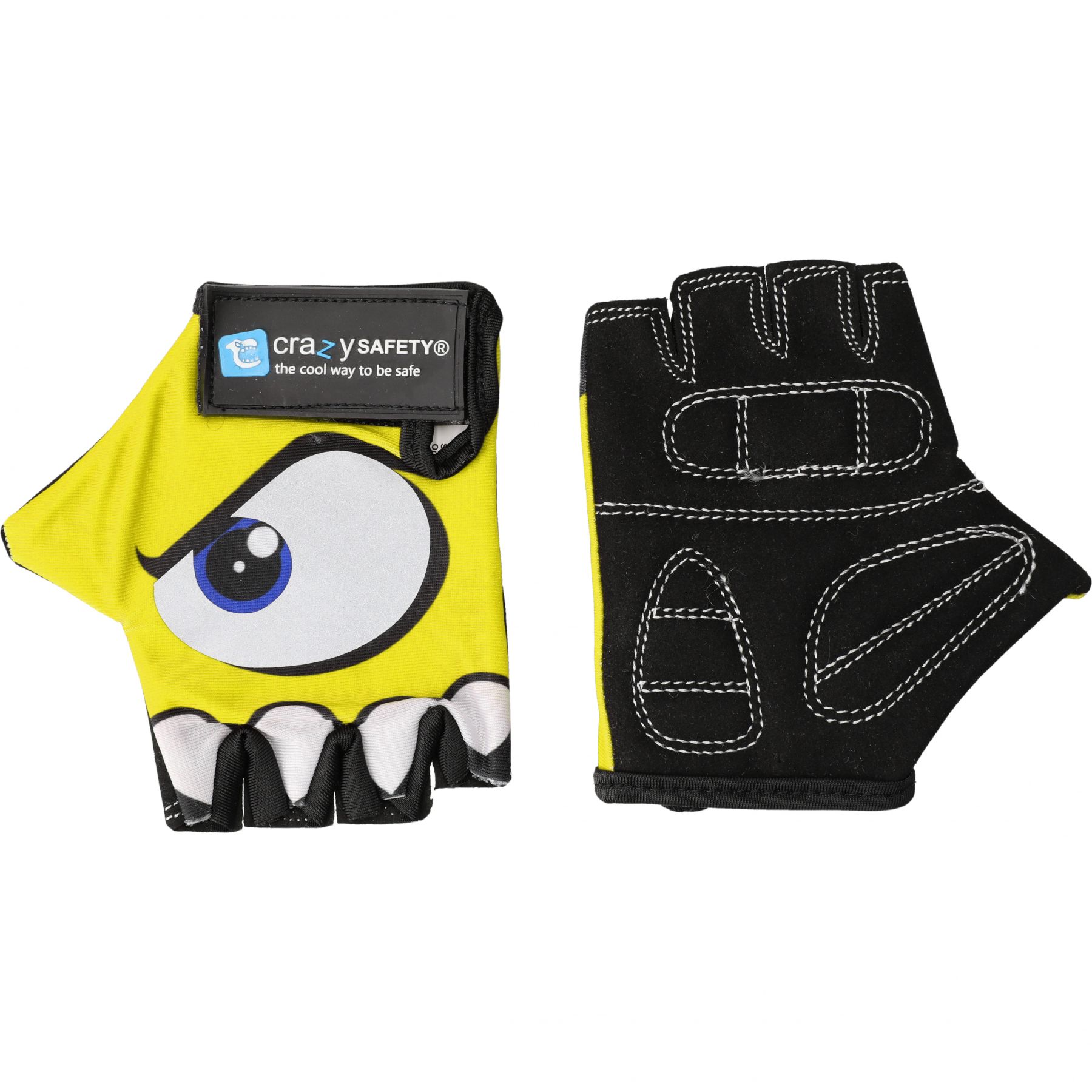 Crazy Safety, fietshandschoenen, junior, geel