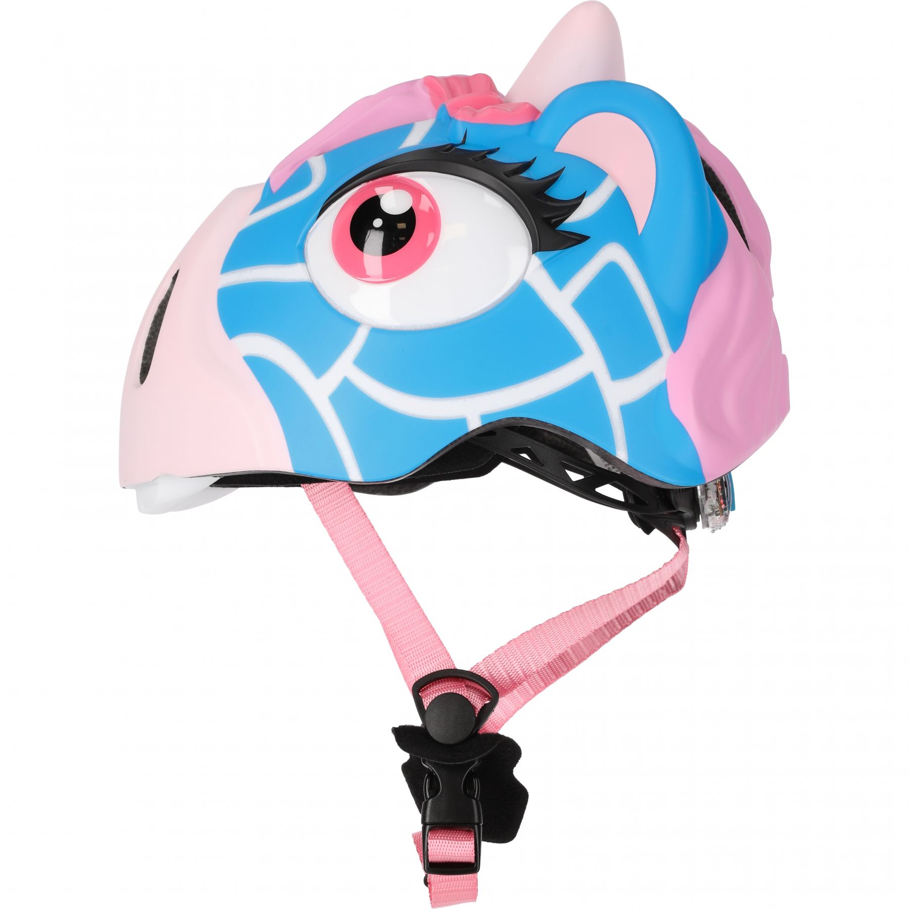 Crazy Safety Giraffe, fietshelm, junior, blauw