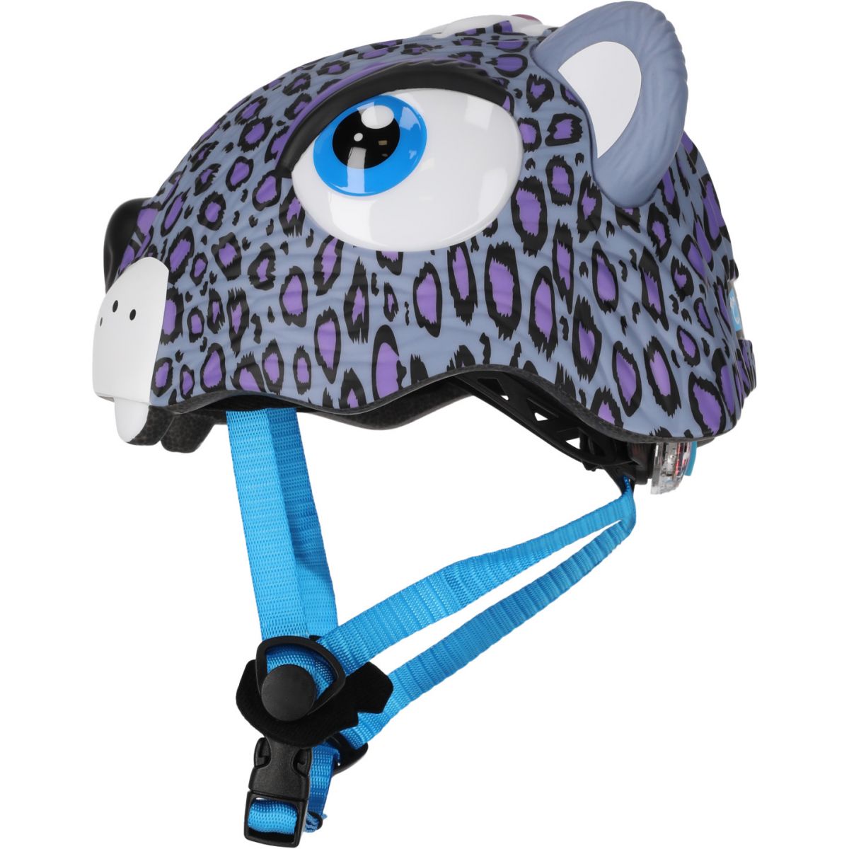 Crazy Safety Leopard, fietshelm, junior, paars
