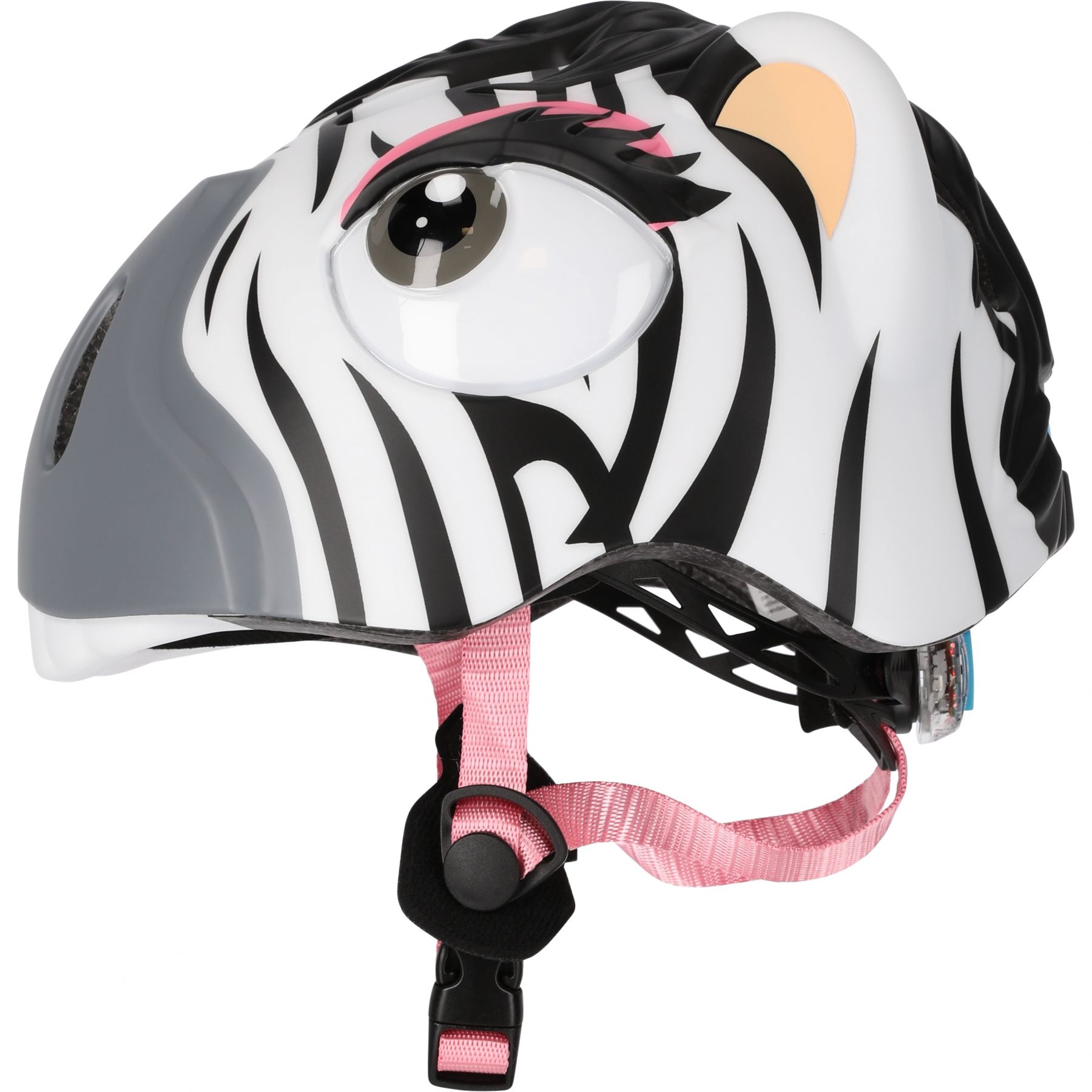 Crazy Safety Zebra, fietshelm, junior, zwart/wit