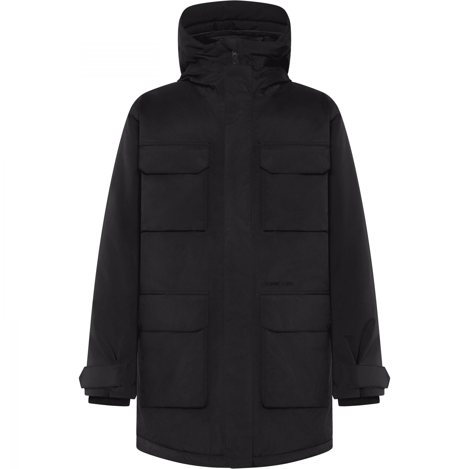 Didriksons Aiden 2, parka, heren, zwart
