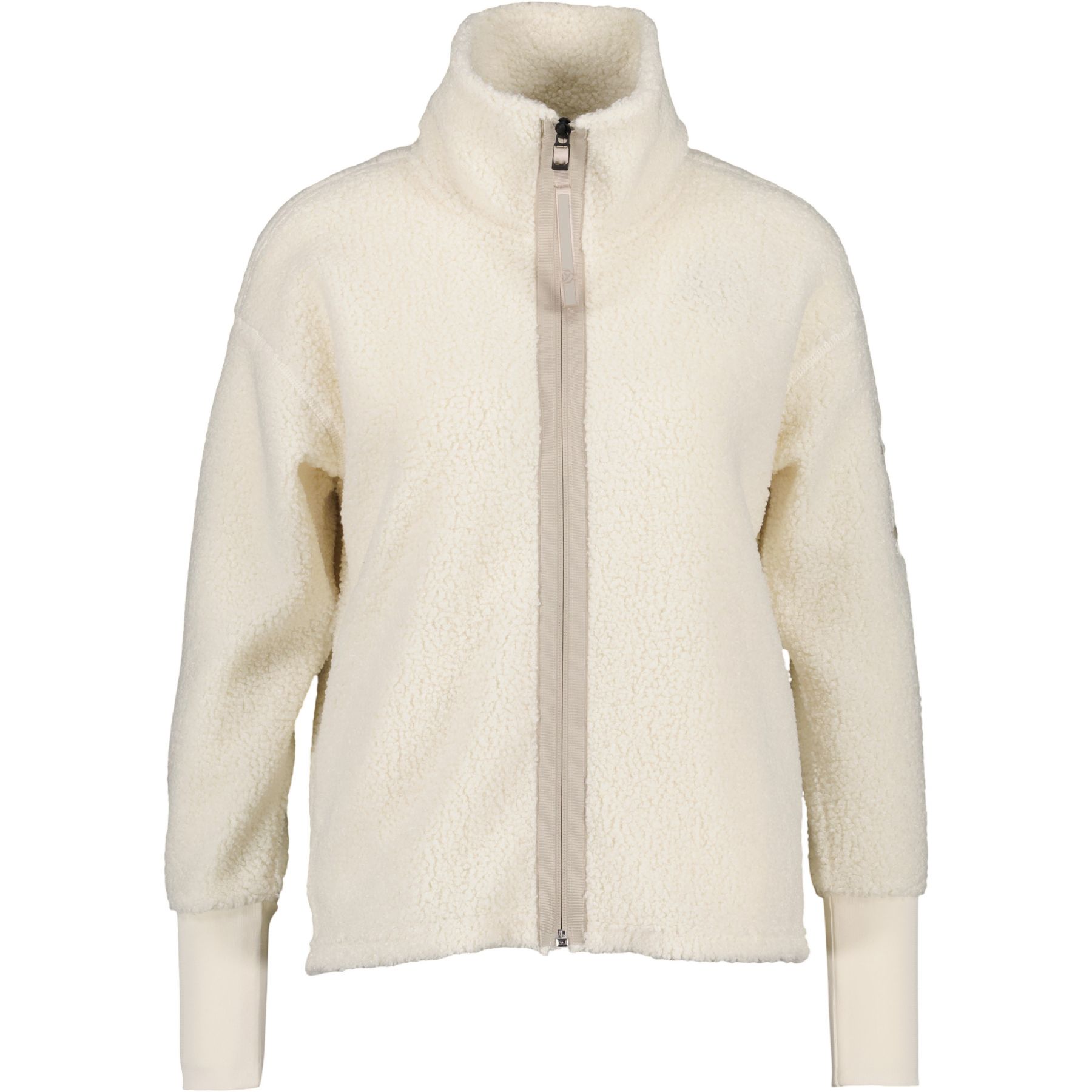 Didriksons Alexa, fleecejack, dames, white foam