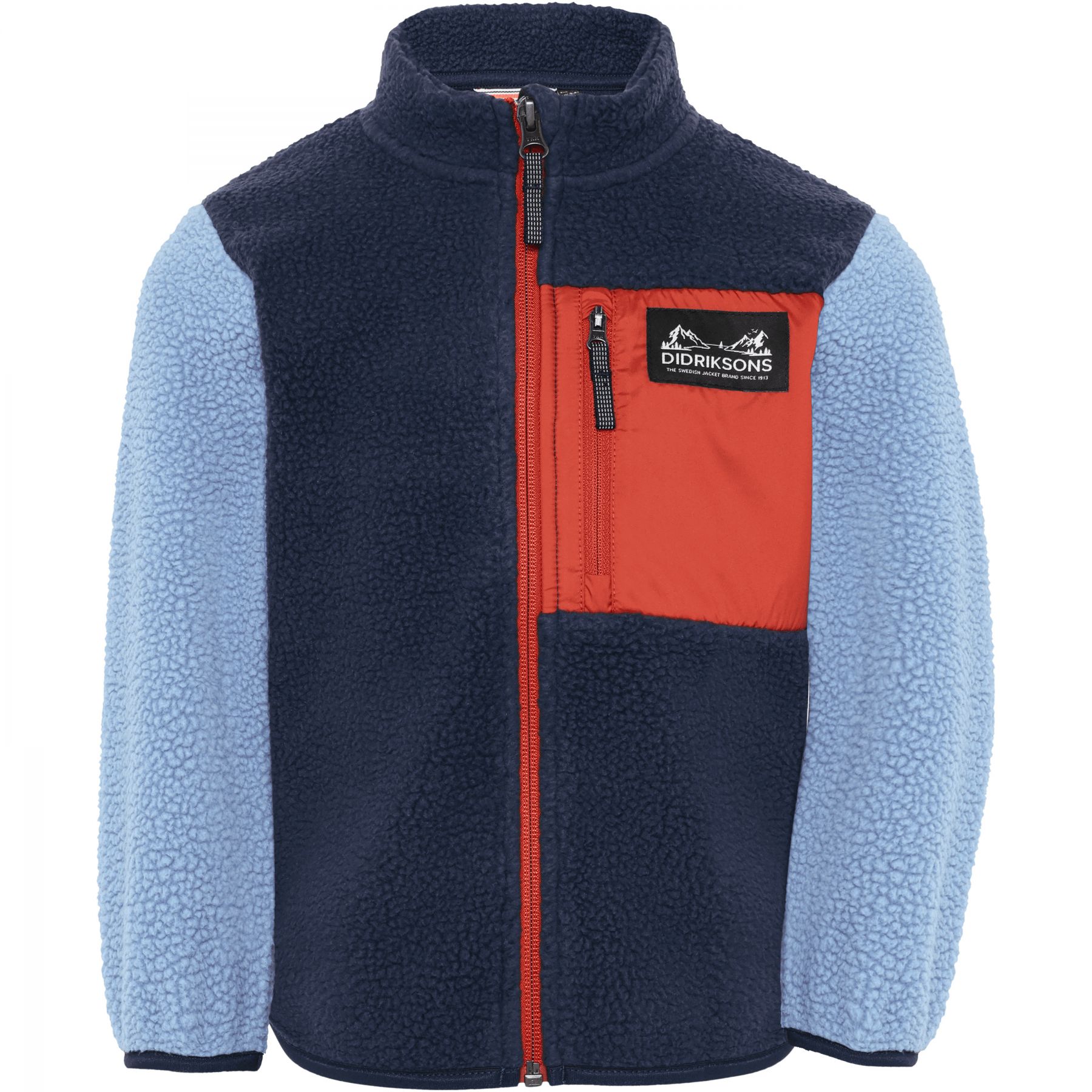 Didriksons Anten 2, fleecevest, kinderen, blauw