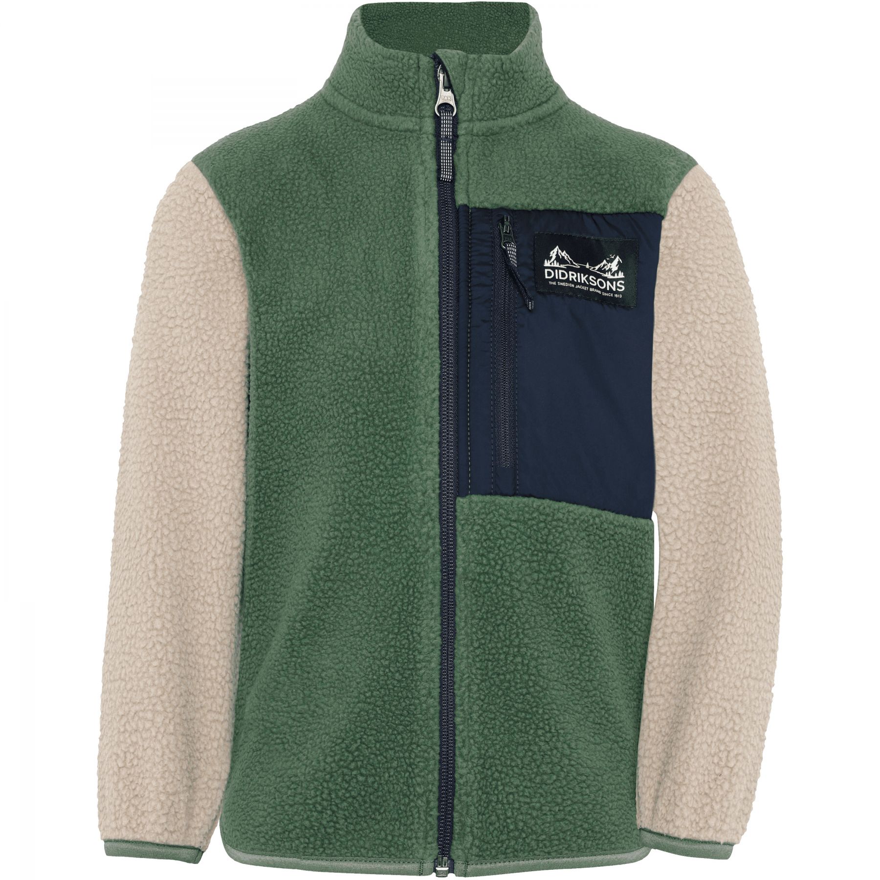 Didriksons Anten 2, fleecevest, kinderen, groen
