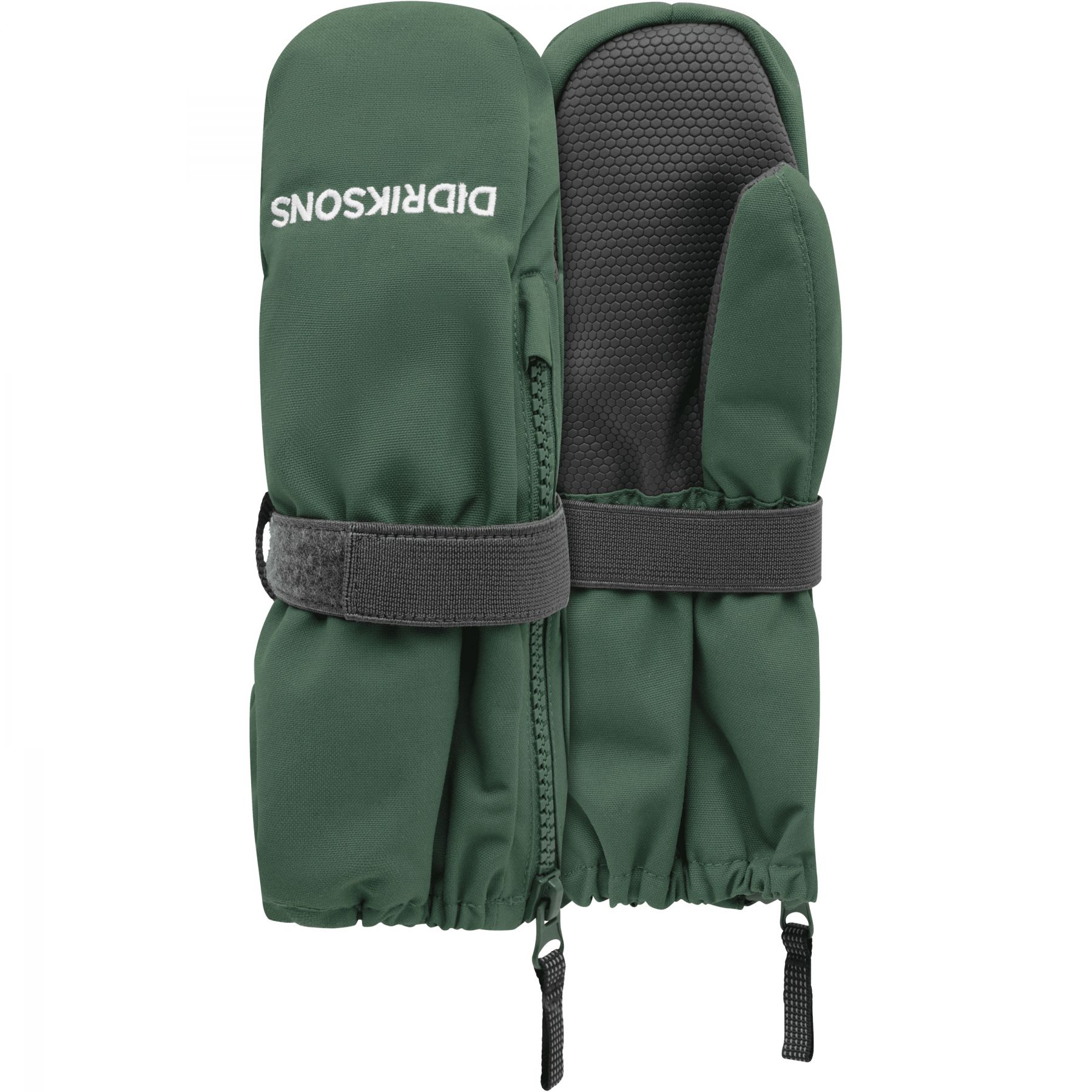 Didriksons Biggles Zip 9, wanten, kinderen, donkergroen